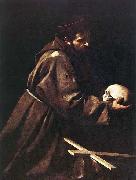 Caravaggio St Francis c. 1606 Oil on canvas Sweden oil painting artist