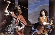 GUERCINO Saul Attacking David Sweden oil painting artist