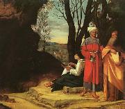 Giorgione The Three Philosophers painting