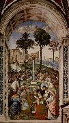 Pinturicchio Fresco at the Siena Cathedral by Pinturicchio depicting Pope Pius II Sweden oil painting artist