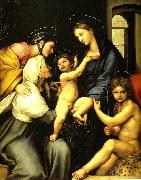 Raphael the madonna dell' impannata painting