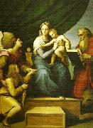 Raphael the madonna del pesce painting