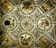 Raphael the ceiling of the stanza della segnatura, vatican palace oil painting