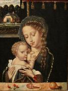 Anonymous Madonna and Child Nursing Sweden oil painting artist