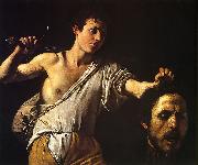 Caravaggio David mit dem Haupt des Goliath Sweden oil painting artist
