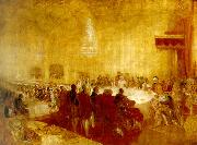 J.M.W.Turner george iv at the provost's banquet, edinburgh Sweden oil painting artist
