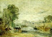 J.M.W.Turner hampton cour from the thames Sweden oil painting artist