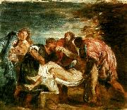 J.M.W.Turner copy of tition's entombment painting