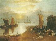 J.M.W.Turner sun rising through vapour oil painting