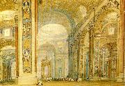 J.M.W.Turner the interior of st peter's basilica Sweden oil painting artist