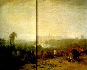 J.M.W.Turner ploughing up turnips, near slough Sweden oil painting artist
