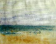 J.M.W.Turner figures on the shore 1835-40 Sweden oil painting artist