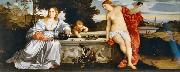 Titian Sacred and Profane Love oil