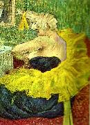 toulouse-lautrec kvinnlig clown oil painting reproduction