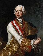 Anonymous Portrait of en:Leopold Josef Graf Daun (1705-1766), Austrian field marshal oil painting on canvas