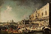 Canaletto The Reception of the French Ambassador Jacques Vincent Languet, Compte de Gergy at the Doge Palace Sweden oil painting artist
