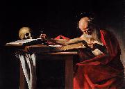 Caravaggio Saint Jerome Writing Sweden oil painting artist