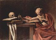 Caravaggio Hl. Hieronymus beim Schreiben Sweden oil painting artist