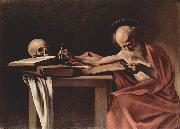 Caravaggio Hieronymus beim Schreiben Sweden oil painting artist