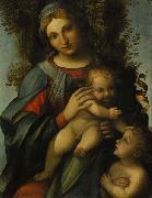 Correggio Madonna and Child with infant St John the Baptist Sweden oil painting artist