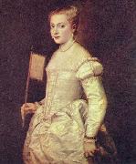 Titian Portrat einer Dame in Weib Sweden oil painting artist