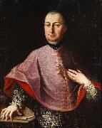 Anonymous Portrat eines Bischofs in Mozetta oil painting on canvas