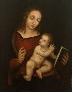 Anonymous Virgin Mary, reading, with the Child oil