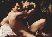 Caravaggio Johannes der Taufer Sweden oil painting artist