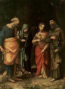 Correggio Vier Heilige Sweden oil painting artist