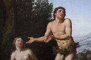 Domenichino Dieu reprimandant Adam et Eve Sweden oil painting artist