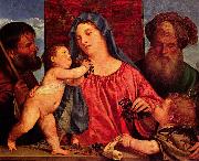 Titian Kirschen-Madonna Sweden oil painting artist