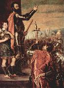 Titian Ansprache des Marques del Vasto an seine Soldaten painting