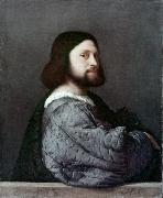 Titian Herr in Blau painting