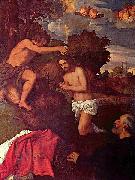 Titian Taufe Christi mit dem Auftraggeber Giovanni Ram Sweden oil painting artist