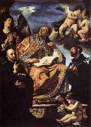GUERCINO St Gregory the Great with Sts Ignatius and Francis Xavier Sweden oil painting artist