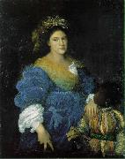 Titian Portrait of Laura Dianti Sweden oil painting artist