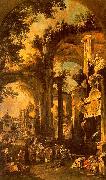 Canaletto An Allegorical Painting of the Tomb of Lord Somers oil painting on canvas