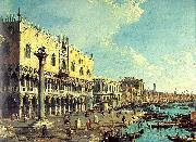 Canaletto Riva degli Schiavoni- Looking East oil painting