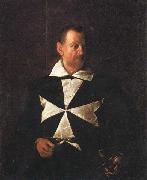 Caravaggio Portrait of a Knight of Malta painting