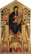 Cimabue Madonna and Child Enthroned with Eight Angels and Four Prophets oil painting