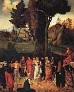 Giorgione THe Judgment of Solomon oil