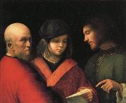 Giorgione The Singing Lesson oil