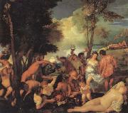 Titian Bacchanal Sweden oil painting artist