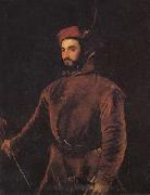 Titian Portrait of Ippolito de'Medici in a Hungarian Costume oil