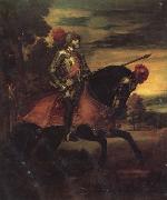 Titian Equestrian Portrait of Charles V painting