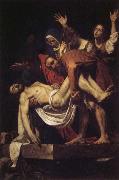 Caravaggio Entombment of Christ oil