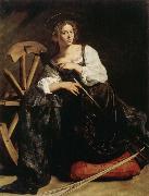Caravaggio Saint Catherine painting