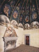 Correggio View of the Camera di San Paolo and of the vault Sweden oil painting artist