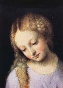Correggio Details of Madonna and Child with the Young Saint John painting