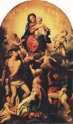 Correggio Madonna with Saint Sebastian Sweden oil painting artist